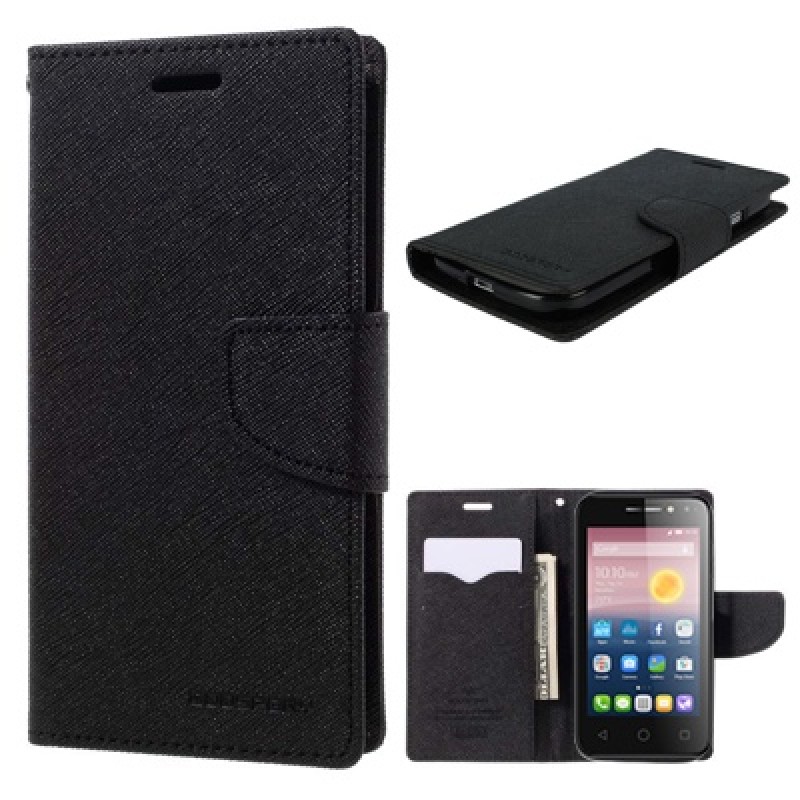 Atverčiamas juodas dėklas (Alcatel Pixi 4 (4)) Atverčiamas juodas dėklas (Alcatel Pixi 4 (4))